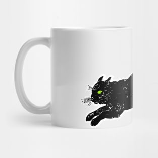 Vintage Spooky Halloween Cat Mug